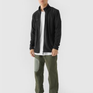 4F Polar ze stójką regular męski - czarny