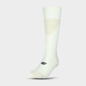 4F Skarpety narciarskie damskie - beżowe