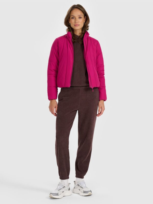 4F Kurtka puchowa z wypełnieniem syntetycznym damska - różowa