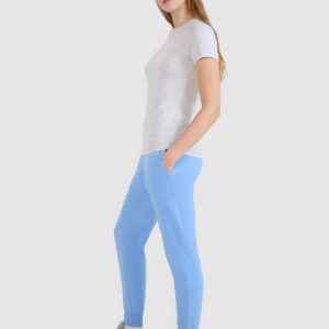 4F Spodnie dresowe joggery damskie - niebieskie