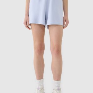 4F Spodenki dresowe z modalem damskie - niebieskie