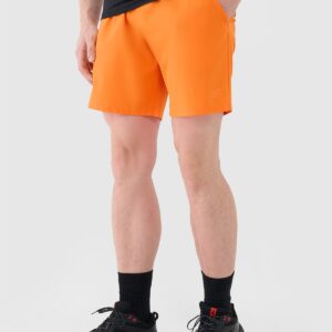4F Spodenki treningowe szybkoschnące męskie - pomarańczowe