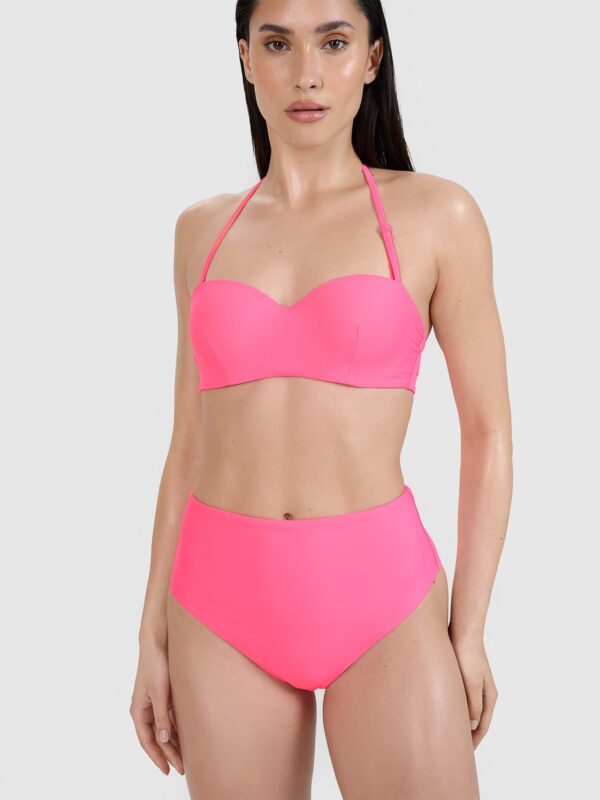 4F Dół od bikini damski - różowy