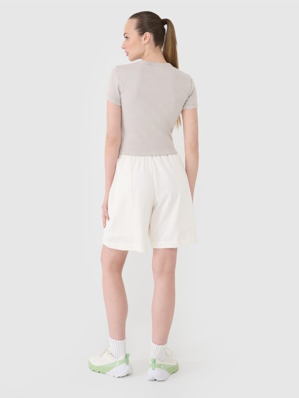 4F Spodenki dresowe damskie - białe