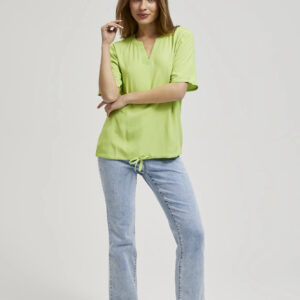 Koszula z wiązaniem zielona