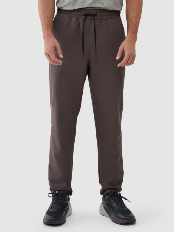 4F Spodnie treningowe szybkoschnące męskie - brązowe
