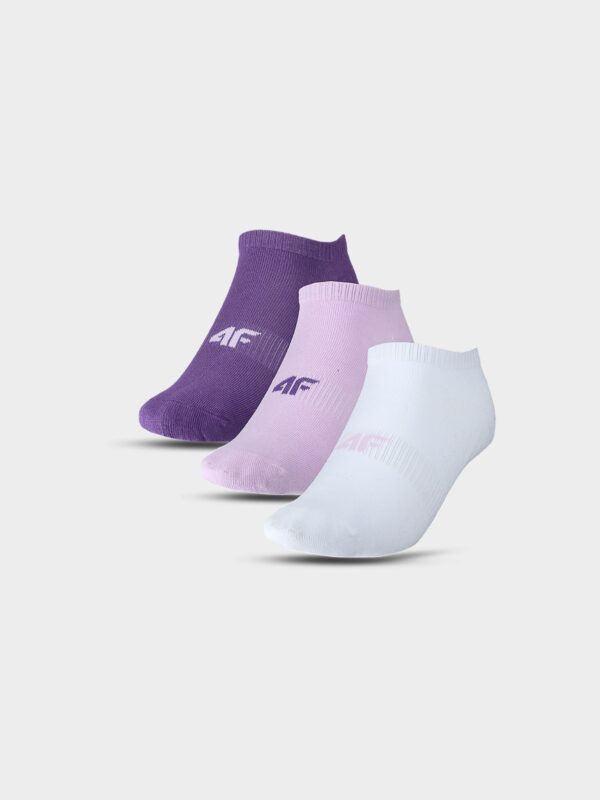 4F Skarpety casual przed kostkę (3-pack) damskie - multikolor