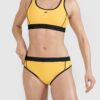 4F Dół od bikini damski - żółty