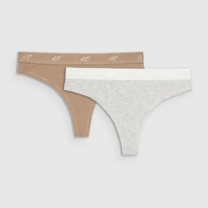 4F Bielizna stringi (2-pack) damskie - multikolor