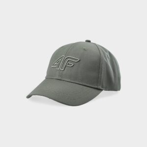 4F Czapka z daszkiem strapback uniseks - oliwkowy/khaki