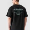 4F T-shirt oversize z nadrukiem męski - czarny
