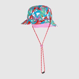 4F Kapelusz dwustronny bucket hat uniseks - różowy