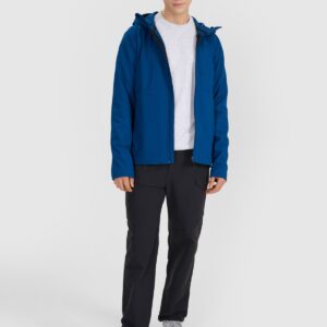 4F Kurtka softshell wiatroodporna męska - turkusowa