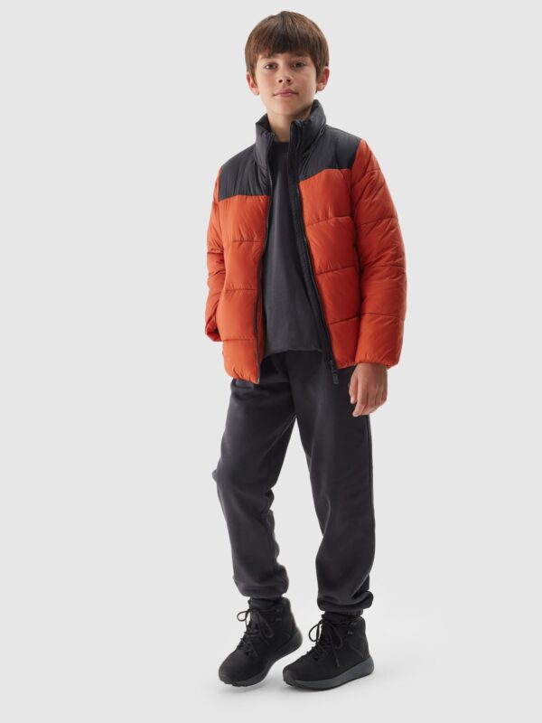 4F Kurtka puchowa z wypełnieniem syntetycznym chłopięca - czerwona 152 (11-12 lat)