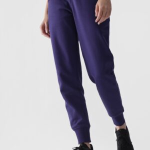 4F Spodnie dresowe joggery damskie - granatowe