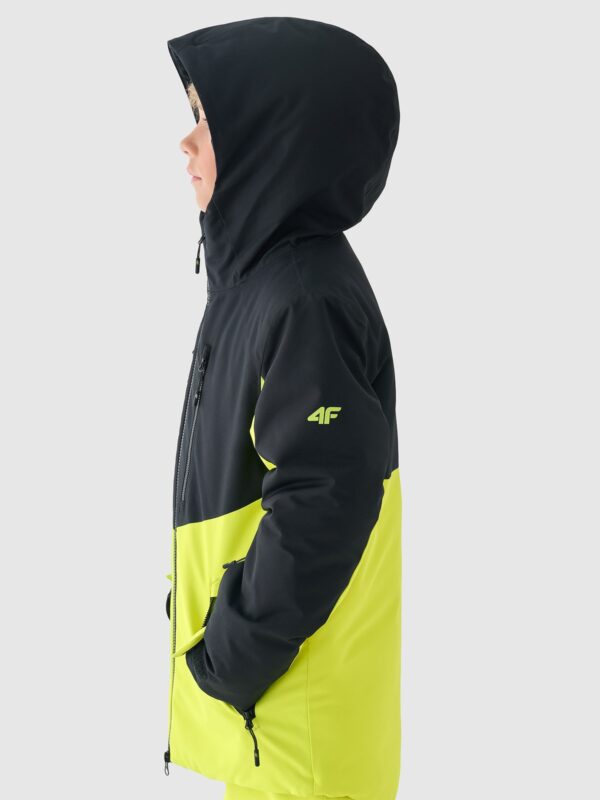 4F Kurtka narciarska membrana 10000 chłopięca - zielona 128 (7-8 lat)