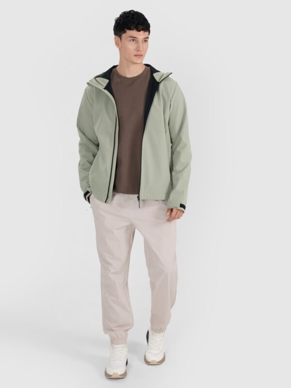 4F Kurtka softshell wiatroodporna membrana 5000 męska - oliwkowa/khaki