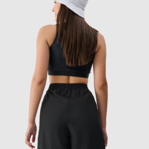 da174bf9462fab38fefc4317a8670bf762eff36e 4F Spodenki plażowe damskie - czarne