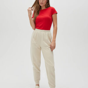 Spodnie dresowe beżowe damskie