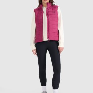 4F Bezrękawnik puchowy z wypełnieniem syntetycznym damski - różowy