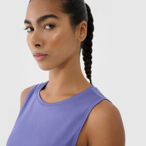 4F Top treningowy szybkoschnący damski - granatowy