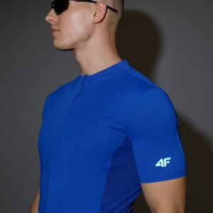 4F Koszulka rowerowa męska - niebieska