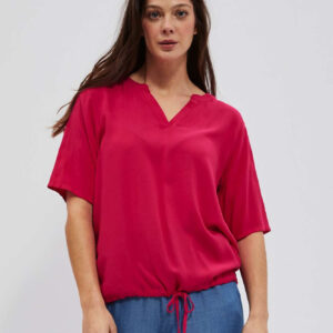 dbb27f83f569cb600eba38c656992d6abaa54930 Koszula z wiązaniem truskawkowa