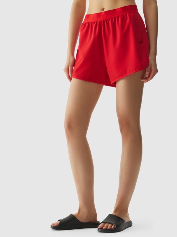 4F Spodenki plażowe damskie - czerwone