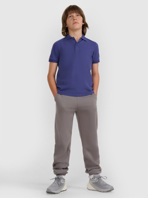 4F Koszulka polo regular chłopięca - granatowa 152 (11-12 lat)