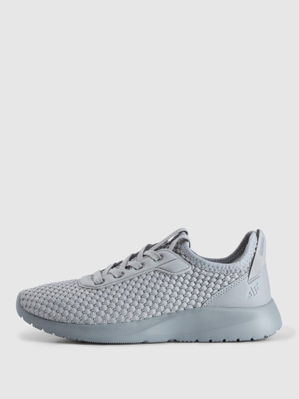 dd6673aac62d84f403c9197fcc41ffebf7ed9493 4F Buty sportowe z przewiewną cholewką dziecięce - szare