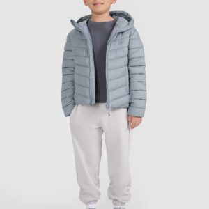 4F Kurtka puchowa z wypełnieniem syntetycznym chłopięca - szara 146 (10-11 lat)