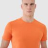 4F Koszulka treningowa szybkoschnąca męska - pomarańczowa
