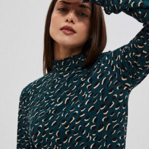 Bluzka z długim rękawem zielona