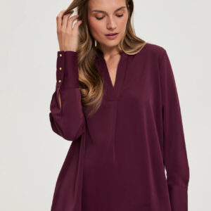 Elegancka koszula burgundowa