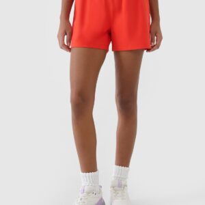 4F Spodenki treningowe szybkoschnące damskie - czerwone