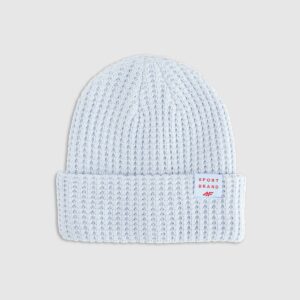 4F Czapka zimowa dziewczęca - niebieska