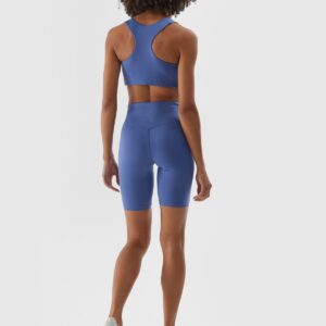 4F Legginsy krótkie treningowe damskie - granatowe