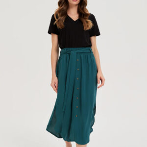 Wiskozowa spódnica zielona