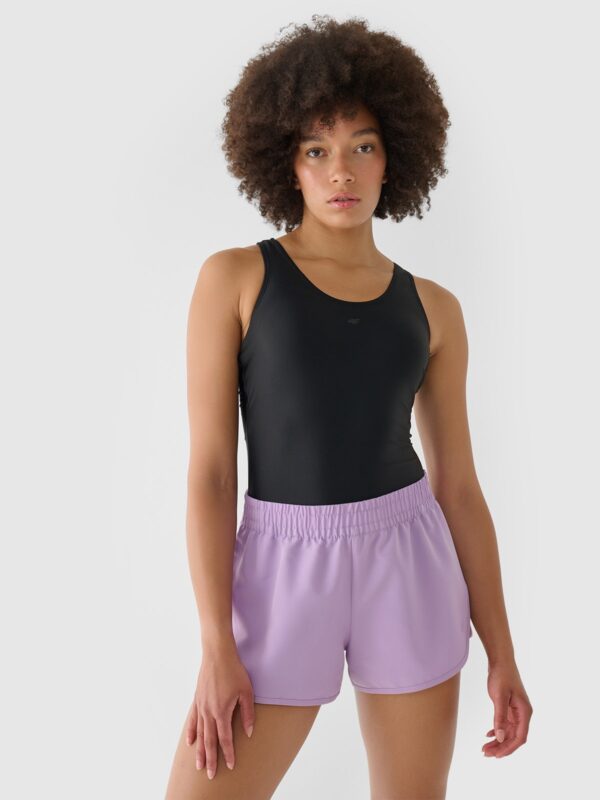 4F Spodenki plażowe damskie - fioletowe