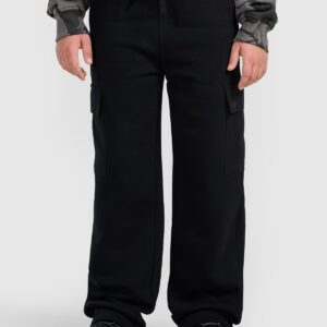 4F Spodnie dresowe cargo chłopięce - czarne 164 (13-14 lat)