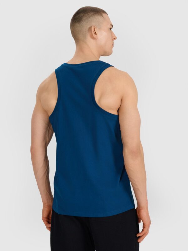 4F Tank top regular męski - turkusowy