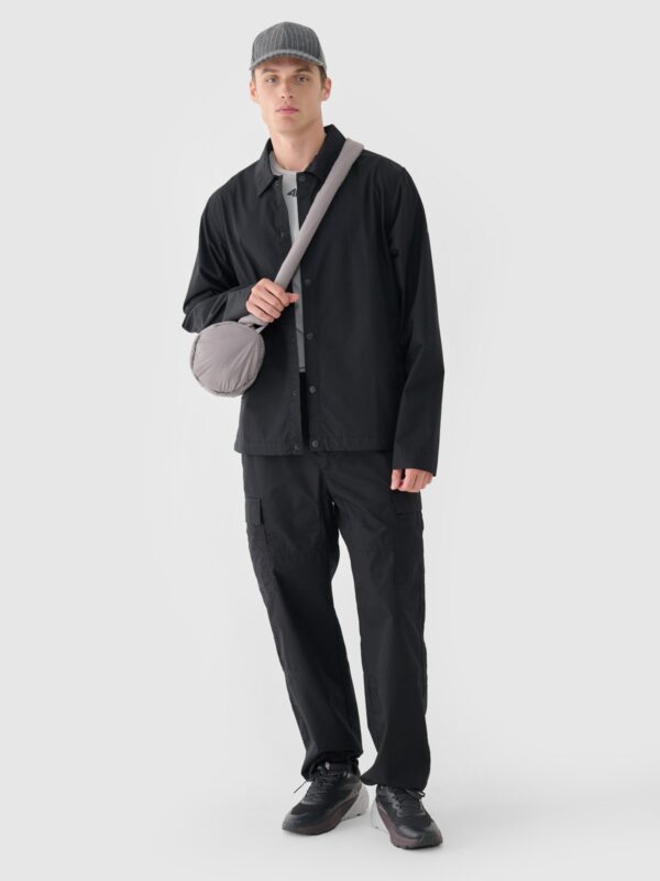 4F Spodnie casual męskie - czarne