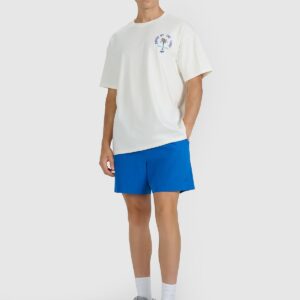 4F T-shirt oversize z nadrukiem męski - beżowy