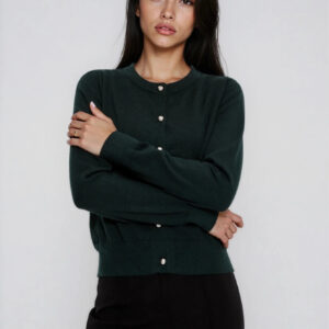 Kardigan ciemnozielony