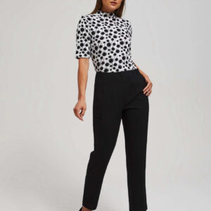 Spodnie z prostą nogawką czarne