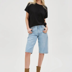 Jeansowe bermudy jasnoniebieskie