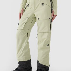 4F Spodnie snowboardowe membrana 10000 damskie - oliwkowe/khaki