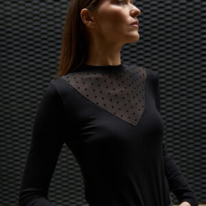 Dopasowana bluzka czarna