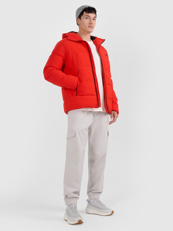 4F Kurtka puchowa z wypełnieniem syntetycznym męska - czerwona