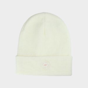 4F Czapka zimowa dziecięca - beżowa